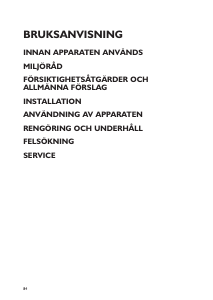 Bruksanvisning Whirlpool ARG 912 Kylskåp