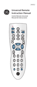 Manual de uso GE 24912 Control remoto
