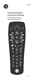 Manual de uso GE 25006 Control remoto
