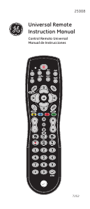 Manual de uso GE 25008 Control remoto
