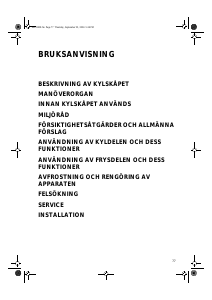 Bruksanvisning Whirlpool ARG 971/3-LH Kylskåp