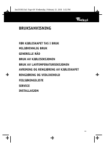 Bruksanvisning Whirlpool ART 2220/G Kjøleskap