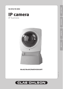 Bruksanvisning Clas Ohlson 18-2062 IP-kamera