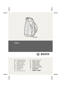 Bruksanvisning Bosch TWK6001 Vattenkokare