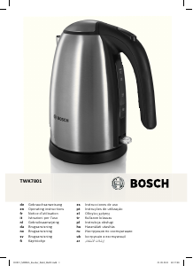 Manual de uso Bosch TWK7801 Hervidor