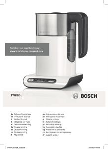 Használati útmutató Bosch TWK8613P Vízforraló