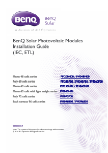 Handleiding BenQ PM200M00 Zonnepaneel