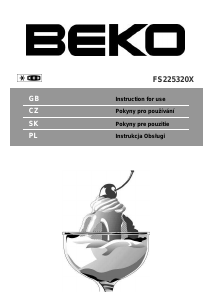 Instrukcja BEKO FS 225320 X Zamrażarka