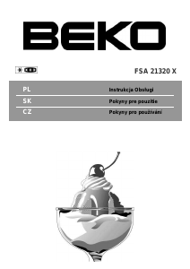 Instrukcja BEKO FSA 21320 X Zamrażarka