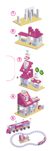 Manual de uso Unico set 8652 Hello Kitty Estación de tren