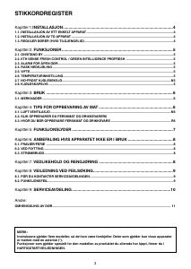 Bruksanvisning Whirlpool WME36222 X Kjøleskap