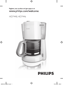 Manual Philips HD7448 Coffee Machine