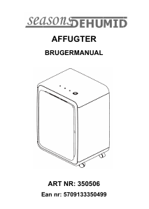 Brugsanvisning Seasons 350506 Affugter
