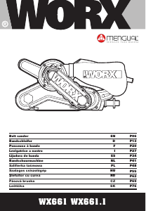Manual de uso Worx WX661.1 Lijadora de banda