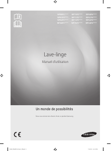 Mode d’emploi Samsung WF70F5E5W4X Lave-linge