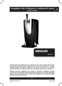 Instrukcja Sencor SBC 2318 Dystrybutor do napojów