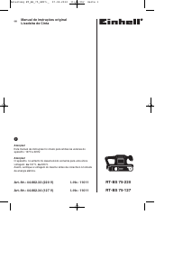 Manual Einhell RT-BS 75-127 Lixadeira de rolos