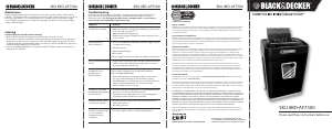 Handleiding Black and Decker BD-AF7500 Papiervernietiger