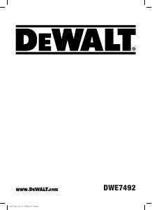 Manuale DeWalt DWE7492 Sega da banco