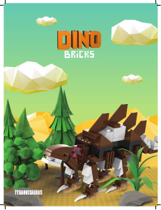 Manual de uso Dino Bricks set 003 Dino Stegosaurus