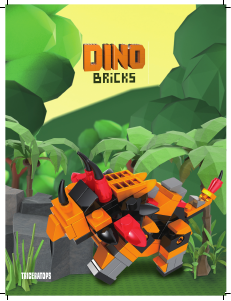 Manuale Dino Bricks set 001 Dino Triceratops