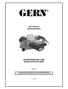 Bruksanvisning Gern DAN0710 Bandslipar