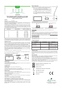 Mode d’emploi Orea hCG Cassette Test de grossesse