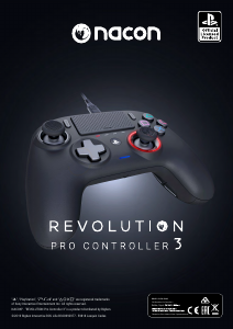 Handleiding Nacon Revolution Pro Controller 3 (PlayStation 4) Gamecontroller