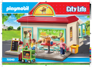 Handleiding Playmobil set 70540 City Life Mijn hamburgertent