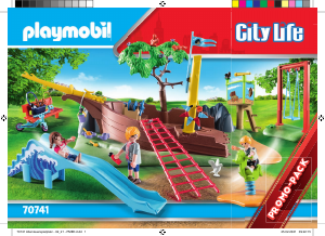 Handleiding Playmobil set 70741 City Life Avontuurlijke speeltuin met scheepswrak