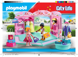 Handleiding Playmobil set 70591 City Life Modewinkel