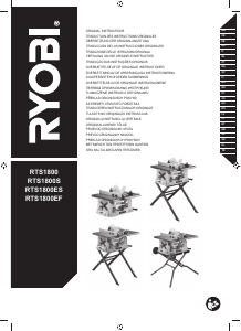 Manual Ryobi RTS1800S Fierăstrău de masă