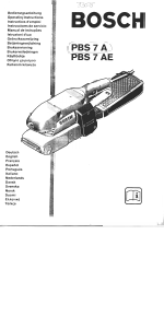 Handleiding Bosch PBS 7 AE Bandschuurmachine