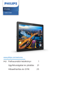 Használati útmutató Philips 152B1TFL B Line LED-es monitor