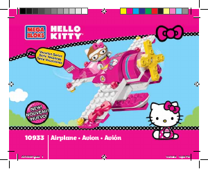 Mode d’emploi Mega Bloks set 10933 Hello Kitty Avion