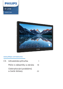 Manuál Philips 162B9TN B Line LED monitor