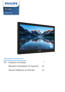 Kullanım kılavuzu Philips 162B9TN B Line LED ekran