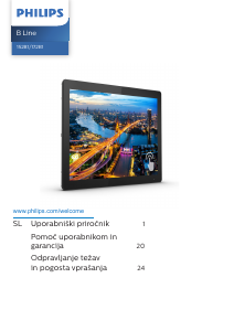 Priročnik Philips 172B1TFL B Line LED-zaslon