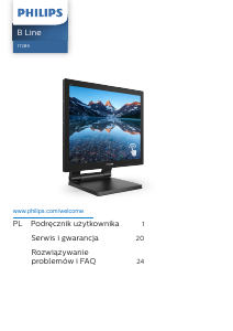 Instrukcja Philips 172B9T Monitor LED