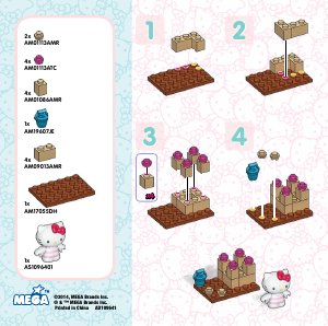 Mode d’emploi Mega Bloks set 10964 Hello Kitty Château de sable