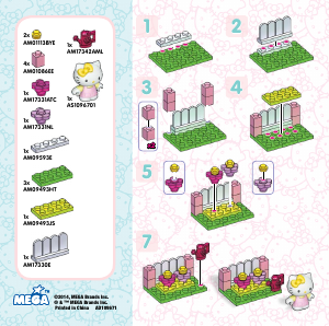 Mode d’emploi Mega Bloks set 10967 Hello Kitty Jardin