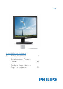 Manual Philips 17S4LSB Monitor LED