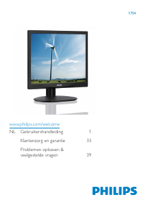 Handleiding Philips 17S4SB LED monitor