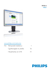 Használati útmutató Philips 190BL1CS LED-es monitor