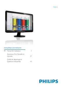 Mode d’emploi Philips 196E3LSB Moniteur LED