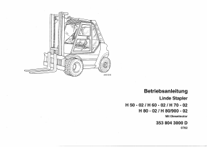 Bedienungsanleitung Linde H60 Gabelstapler