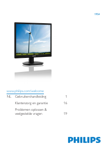 Handleiding Philips 19S4QAB LED monitor