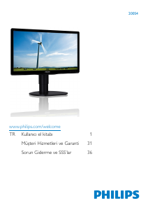 Kullanım kılavuzu Philips 200S4LMB LED ekran