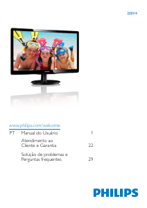 Manual Philips 200V4LSB Monitor LED