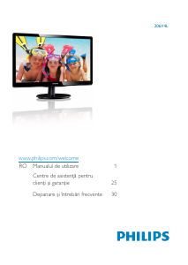 Manual Philips 206V4LAB Monitor LED